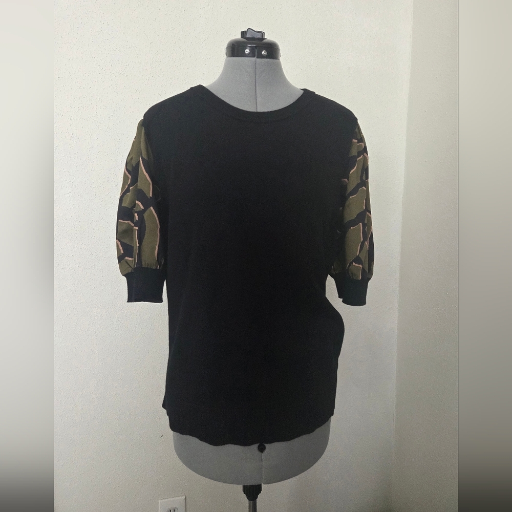 DKNY Classic Black Knit Top